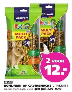Ranzijn KONIJNEN- OF CAVIASNACKS VITAKRAFT aanbieding