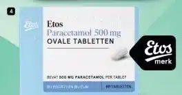 Etos Ovale tabletten 500 mg 50 stuks aanbieding