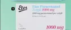 Etos 1000 mg zetpil 5 stuks aanbieding