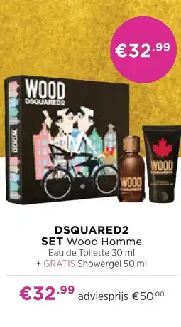 ICI Paris XL DSQUARED2 SET Wood Homme aanbieding