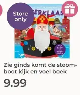Prenatal Zie ginds komt de stoom- boot kijk en voel boek aanbieding