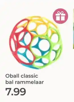 Prenatal Oball classic bal rammelaar aanbieding