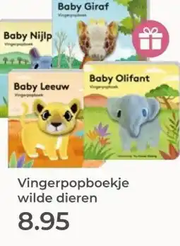 Prenatal Vingerpopboekje wilde dieren aanbieding