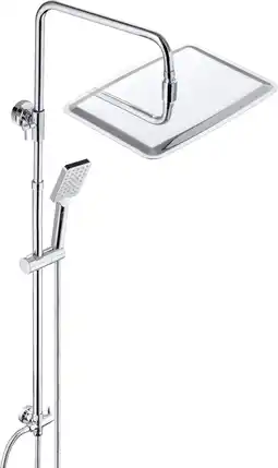 Amazon JOHO 304 roestvrij stalen doucheset douchesysteem regendoucheset met hoofddouche 35x25cm chroom aanbieding