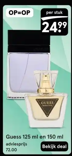 Etos Guess 125 ml en 150 ml aanbieding