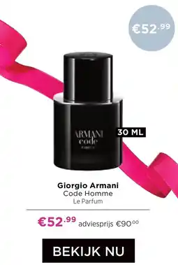 ICI Paris XL Giorgio Armani Code Homme Le Parfum aanbieding