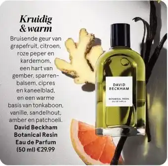 Etos David Beckham Botanical Resin Eau de Parfum (50 ml) aanbieding