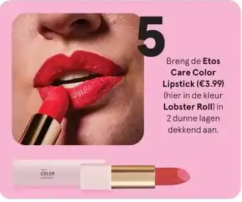 Etos Etos Care Color Lipstick aanbieding