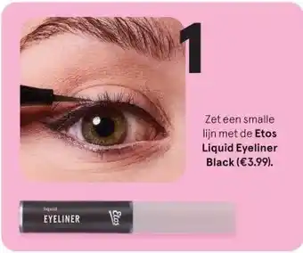 Etos Etos Liquid Eyeliner Black aanbieding