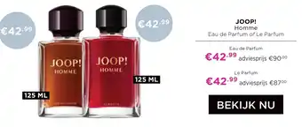 ICI Paris XL JOOP! Homme Eau de Parfum of Le Parfum aanbieding