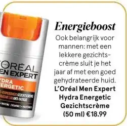 Etos L'Oréal Men Expert Hydra Energetic Gezichtscrème (50 ml) aanbieding