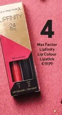 Etos Max Factor Lipfinity Lip Colour Lipstick aanbieding