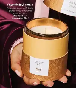 Etos Etos Geurkaars Amber Glow aanbieding