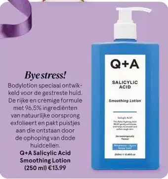 Etos Q+A Salicylic Acid Smoothing Lotion (250 ml) aanbieding