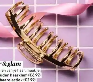 Etos gouden haarklem aanbieding