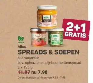 Ekoplaza SPREADS & SOEPEN aanbieding