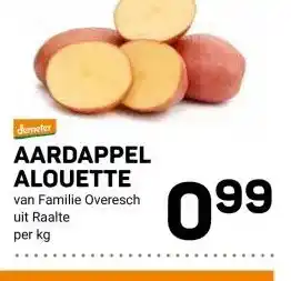 Ekoplaza demeter AARDAPPEL ALOUETTE aanbieding