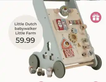 Prenatal Little Dutch babywalker Little Farm aanbieding