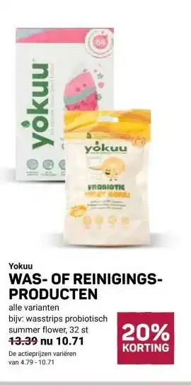 Ekoplaza Yokuu WAS-OF REINIGINGS- PRODUCTEN aanbieding