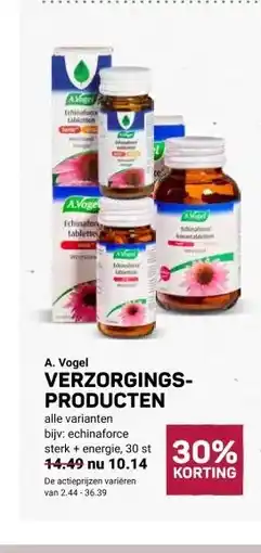 Ekoplaza A. Vogel VERZORGINGS- PRODUCTEN aanbieding