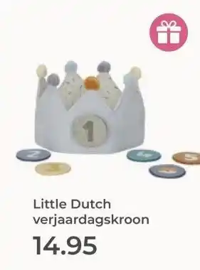Prenatal Little Dutch verjaardagskroon aanbieding