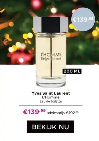 ICI Paris XL Yves Saint Laurent L'Homme Eau de Toilette aanbieding