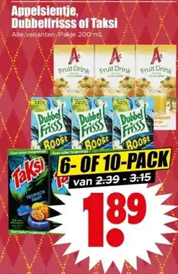 Dirk Appelsientje, Dubbelfrisss of Taksi aanbieding