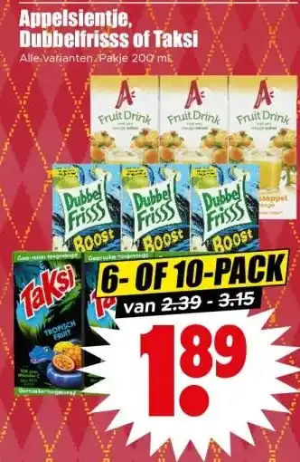 Dirk Appelsientje, Dubbelfrisss of Taksi aanbieding