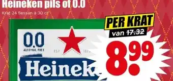 Dirk Heineken pils of 0.0 aanbieding