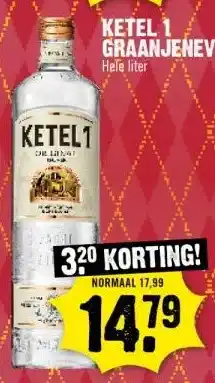 Dirk KETEL 1 GRAANJENEVER aanbieding