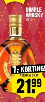 Dirk DIMPLE WHISKY aanbieding