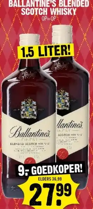 Dirk BALLANTINE'S BLENDED SCOTCH WHISKY aanbieding