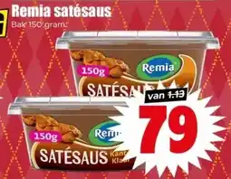 Dirk Remia satésaus aanbieding