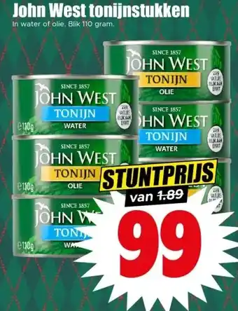Dirk John West tonijnstukken aanbieding