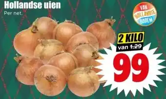 Dirk Hollandse uien aanbieding