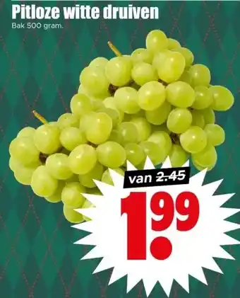 Dirk Pitloze witte druiven aanbieding