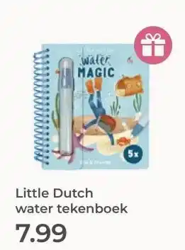 Prenatal Little Dutch water tekenboek aanbieding