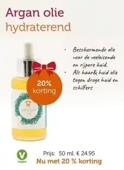De Rode Pilaren Argan olie hydraterend aanbieding