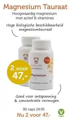 De Rode Pilaren Magnesium Tauraat aanbieding