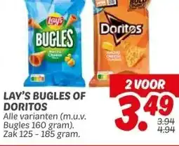 Dekamarkt LAY'S BUGLES OF DORITOS aanbieding