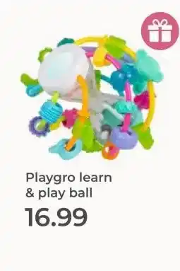 Prenatal Playgro learn & play ball aanbieding