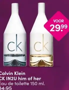 DA Calvin Klein CK IN2U him of her aanbieding