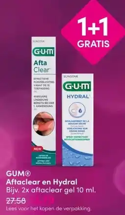 DA GUMⓇAftaclear en Hydral aanbieding
