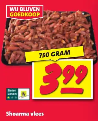 Nettorama Shoarma vlees aanbieding