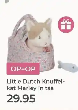 Prenatal Little Dutch Knuffel- kat Marley in tas aanbieding