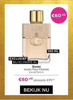 ICI Paris XL Guess Iconic Pour Femme aanbieding