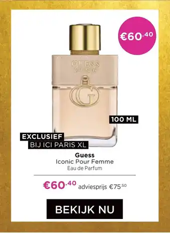 ICI Paris XL Guess Iconic Pour Femme aanbieding