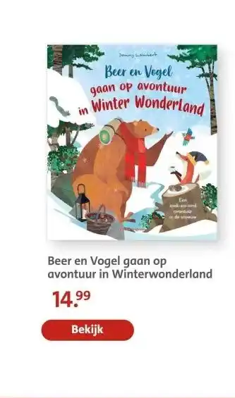 Bruna Beer en Vogel gaan op avontuur in Winterwonderland aanbieding
