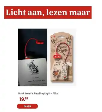 Bruna Book Lover's Reading Light - Alice aanbieding