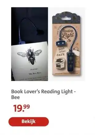 Bruna Book Lover's Reading Light- Bee aanbieding